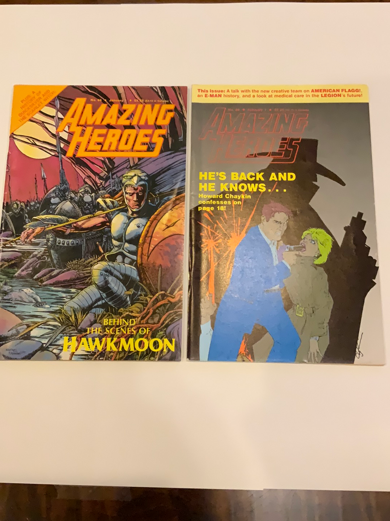 Amazing Heroes 7, 86, 88, 120 Comic Lot!
