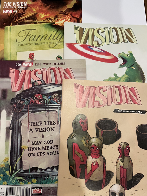 The Vision Comics Lot (2016) - 4 Comicss #8, 9, 11, 12